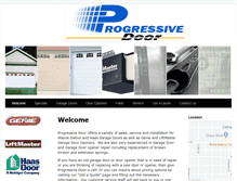 Tablet Screenshot of progressivegaragedoor.com